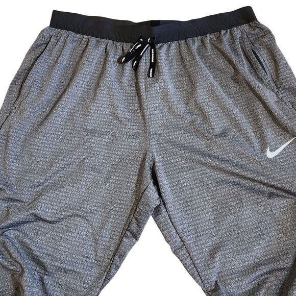 Nike Phenom Elite Knit Pants Dri-Fit Dark Smoke Zip Ankle Men's Size XL - Picture 2 of 10